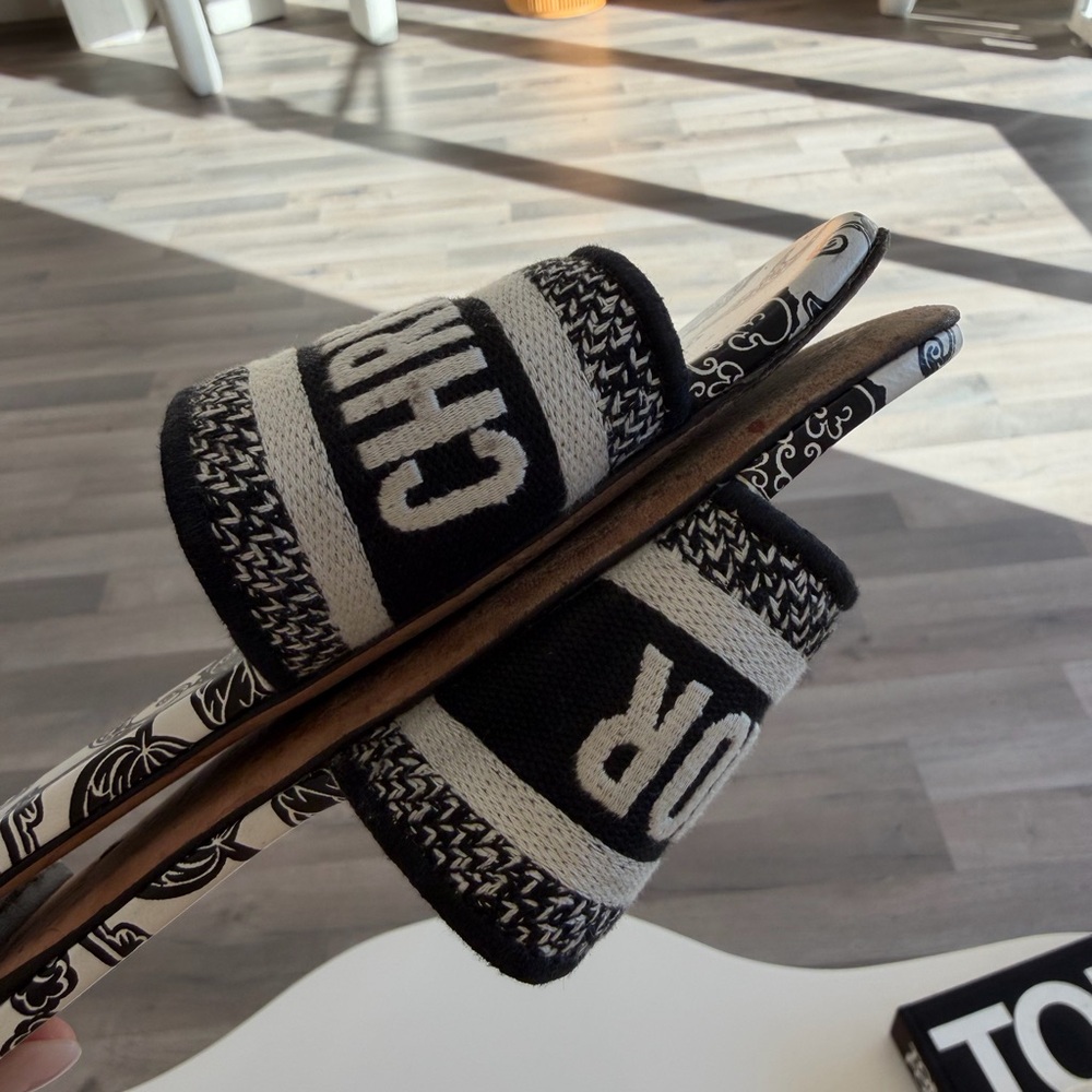 Dior Monochrome Patterned Slides - image 10